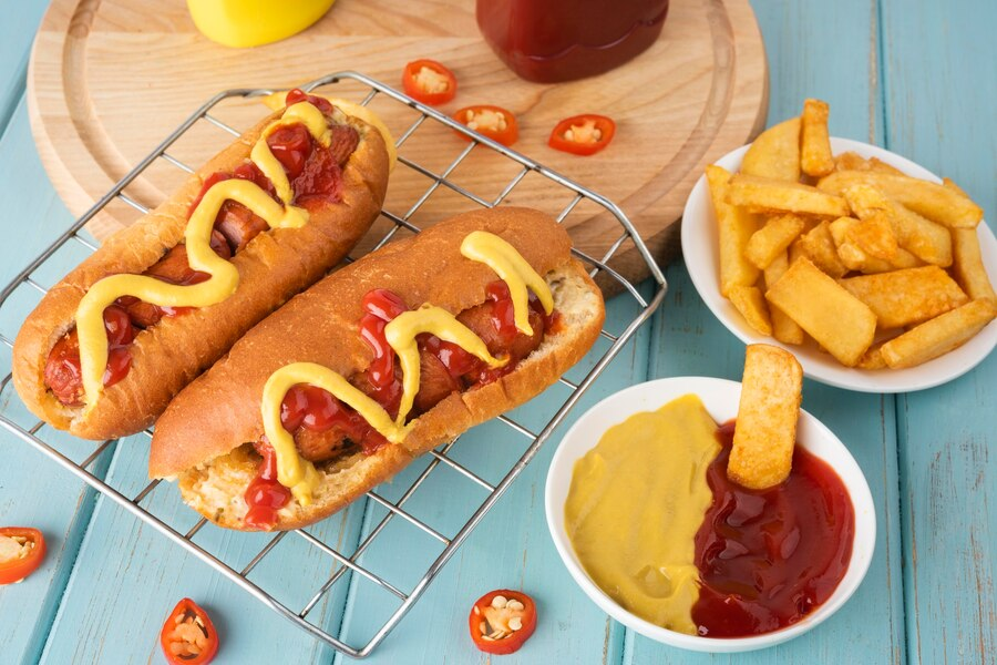 Hotdogs and fries